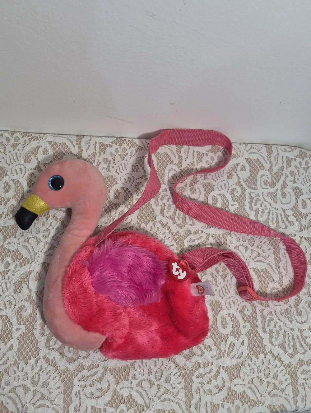 Ty Flamingo Purse